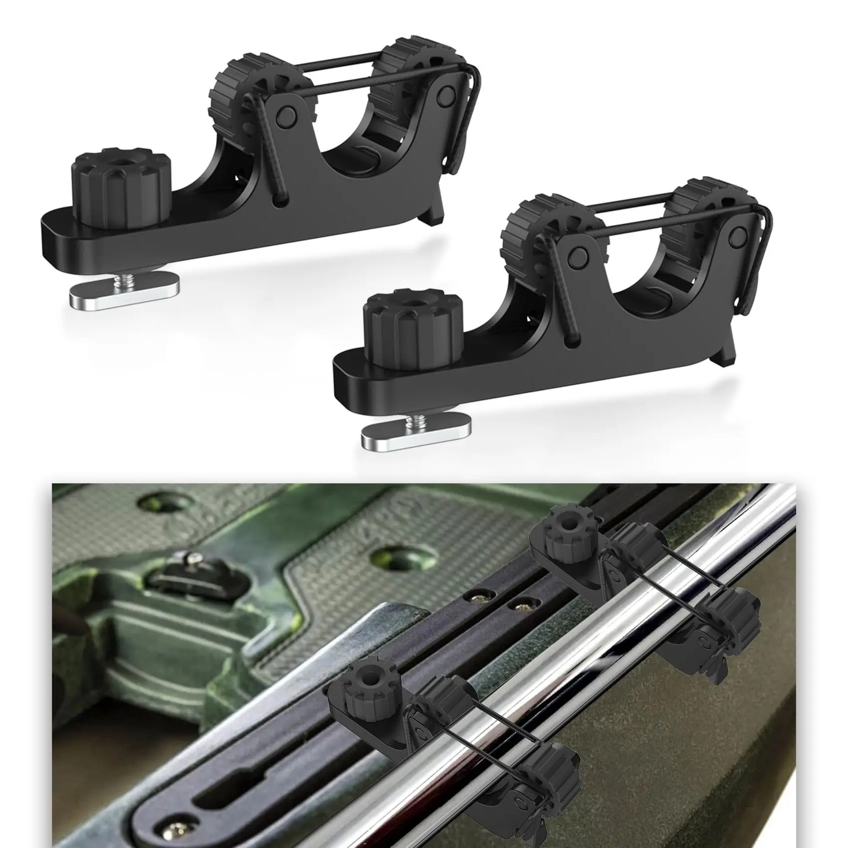 Fishing Kayak Crate - Soporte para remo de kayak, clip