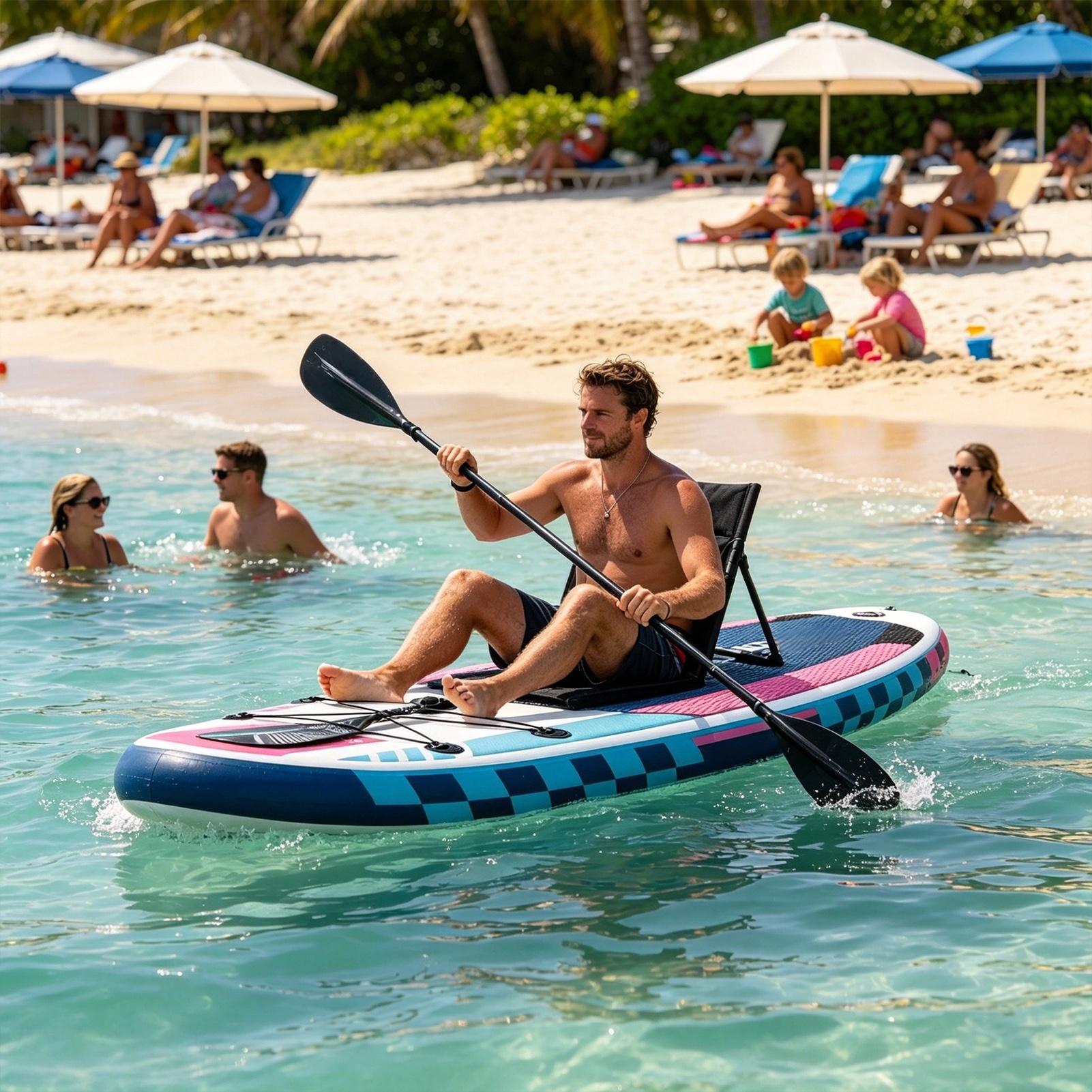 Asiento portátil reclinable pa - Fishing Kayak Paddle reseña y precio